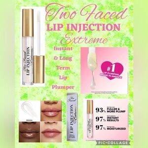 Too Faced Lip Injection Extreme. Instant & Long Term Lip Plumper NIB